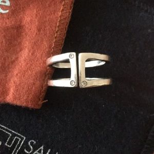 Saundra Messinger Silver Diamond Ring